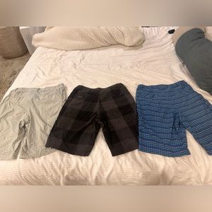 Bundle of 3 : Lululemon Men’s Kahuna shorts size 32 waist